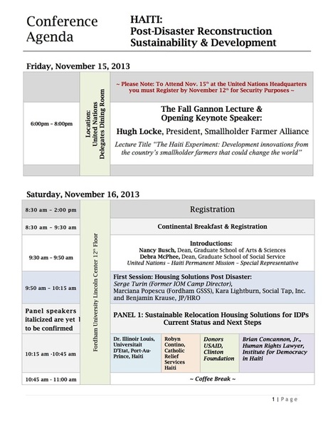 Conference Agenda Page 1